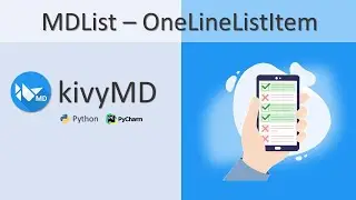 KivyMD | Aula 11 - Criando Listas com MDList