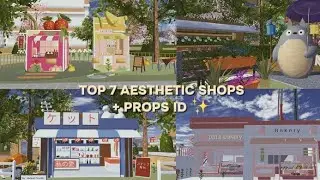 TOP 7 AESTHETIC SHOPS + PROPS ID || SAKURA SCHOOL SIMULATOR