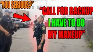 LADY COP ONLY CARES FOR MAKEUP NOT LAWS | 1st amendment audit