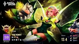 Krixi Tripple Kills And MVP Of The Match | 16 Kills | Arena Of Valor