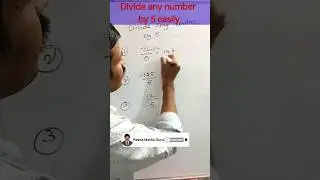 Fast Division Trick | Interesting math tricks |Divide any number by 5 #shorts #maths #easy #trending