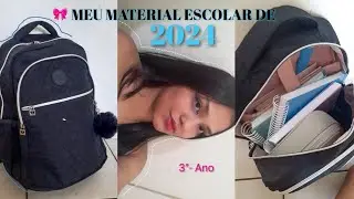 Meu Material Escolar De 2024🎀💙