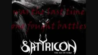 SATYRICON - Den Siste (with english translation)
