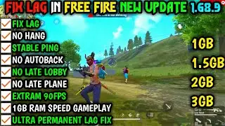 😨(1.68.9) FREE FIRE LAG FIX 1GB RAM CONFIG FILE ||😢 FF LAG FIX FULL VBOT CONFIG FILE NEW UPDATE 😃😃