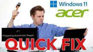 **HOW TO FIX** PREPARING AUTOMATIC REPAIR LOOP FIX 2022 WINDOWS ACER EASY FIX NO NONSENSE LAPTOP PC!