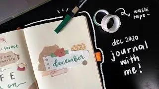 december 2020 bullet journal setup | plan with me
