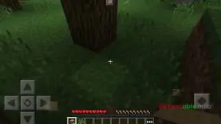 Играю Майнкрафт Pocket edition комп'ютерна версия,1 серия,почав постройку дома.