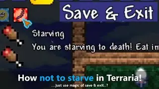 Terraria with hunger system ─ Please don't starve, because it's incoherent...