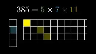 Ein Algorithmus für Primfaktorzerlegung (manim animation)