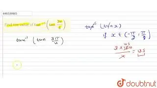 The value of `tan^(-1)(tan