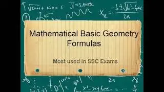 Mathematical Basic Geometry Formula