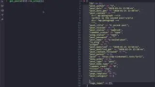Tinkerwell for WordPress - listing posts in table view