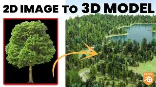 Convert 2D image into 3D using Blender 3.0 || Deepak Graphics Hindi