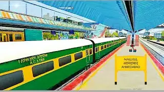 TRAIN HIGH SPEED CROSSING IN RAILWAY STATION | Train Simulator | Railworks | Train Videos | @NTG