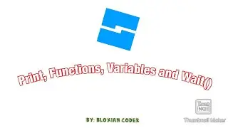 Print, Functions, Variables and Wait