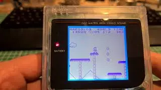 Super Mario Land on a GameBoy DMG with backlight + bivert mod