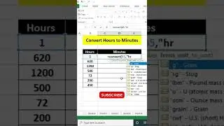 Excel: Hour to Minute | Muabi Design