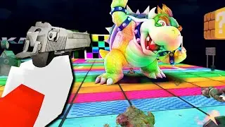 Rainbow Road but it's a First Person Shooter