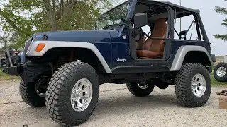 New TIRES and WHEELS On the JEEP Wrangler TJ!