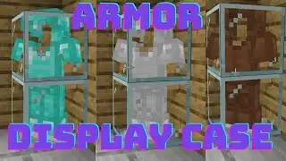 HOW TO MAKE ARMOR DISPLAY CASE | MINECRAFT
