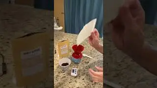 How to make Hario V-60 pour over coffee with no kettle, no scale