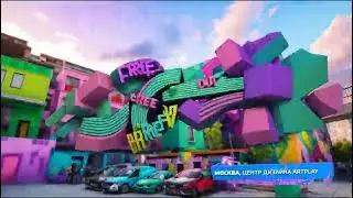 Летняя заставка Музыка Первого 2023 [3] | Москва. Центр дизайна ARTPLAY