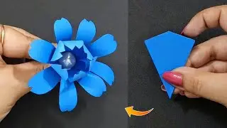 How to make EASY Paper Flowers - DIY Paper Craft Ideas Tutorial | Flower Making With Paper