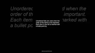 Unordered list element - Html basic course  #tech #htmlacademy #html #htmllanguage #htmlcss