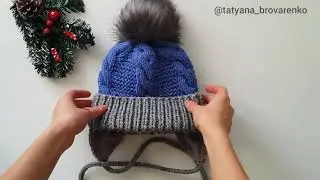 Детская шапочка с флисовым подкладом