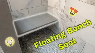 Floating shower  bench seat, How it is done.