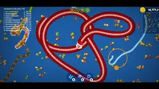 Wormszone.io Biggest Santa Snake 🐍 || saap wala game|| 79 snake defeated|| #wormszone #foryou