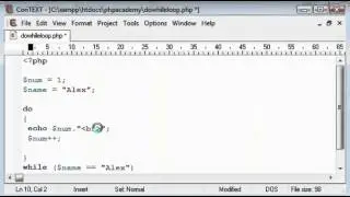 Do While Loop Tutorial in Computer Programming (example PHP) [Hindi]