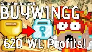 Growtopia - Selling BUYWINGG (620 WLS PROFIT!)