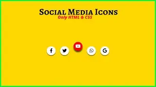 Social Media Icons HTML CSS (how to add social media icons in html css)