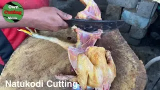 Fresh Natukodi Cutting Skills | Country Chicken Cutting By Butcher Cutting Skills | Cutting Skills
