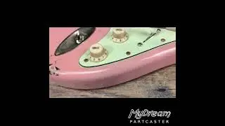 MyDream Partcaster Custom Built - Relic Pink over Black Gilmour