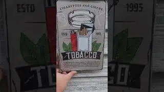 Металлические винтажные картины для декора комнаты (помещения)