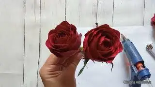 Презентация Мастер-класс Роза "Red Bubbles" из фоамирана