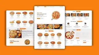 How to build Pizza website | HTML CSS and JS Website | How to build Restaurant Website | DM 007