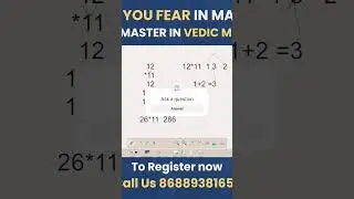 Vedic Maths by Venkataramana Sama - Hyderabad - contact no. 9032036399
