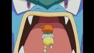 POKEMON BABY MISTY SCARED OF A GYRADOS IN ENGLISH