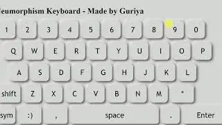 Neumorphism keyboard using html and css by technical girl