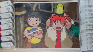 Trying Art Rangers acrylic paints - regular set + glitter set | Ponyo | @irainly