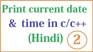 c program to print  date and time#2