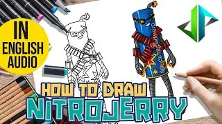 [DRAWPEDIA] HOW TO DRAW *NEW* NITROJERRY from FORTNITE - STEP BY STEP DRAWING TUTORIAL