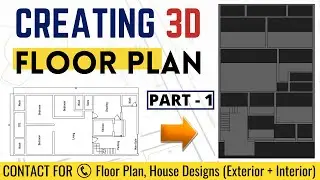 Creating 3D Floor Plan / Part - 1 / Createghar