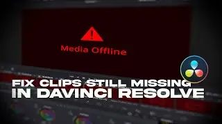 CLIPS NOT YET FOUND Fixed in Davinci Resolve | Jidefilms