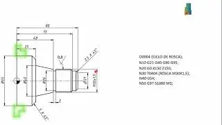 Torno CNC aula 6 Ciclo G76 rosca