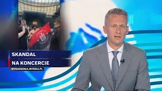 Banderowska flaga na koncercie w Warszawie. Zamieszki na PGE Narodowym