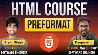 Pre Formatted Text || HTML Series in Hindi